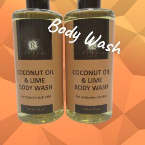 X2 Rich Radiance Coconut Oil & Lime Body Wash For Melanin-Rich Skin 10oz